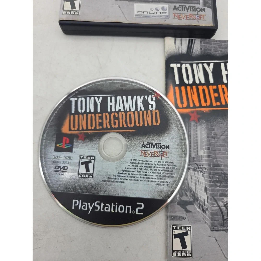 Tony Hawk Underground Sony Playstation 2 PS2 Complete CIB - TESTED WORKS